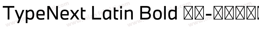 TypeNext Latin Bold 粗体字体转换